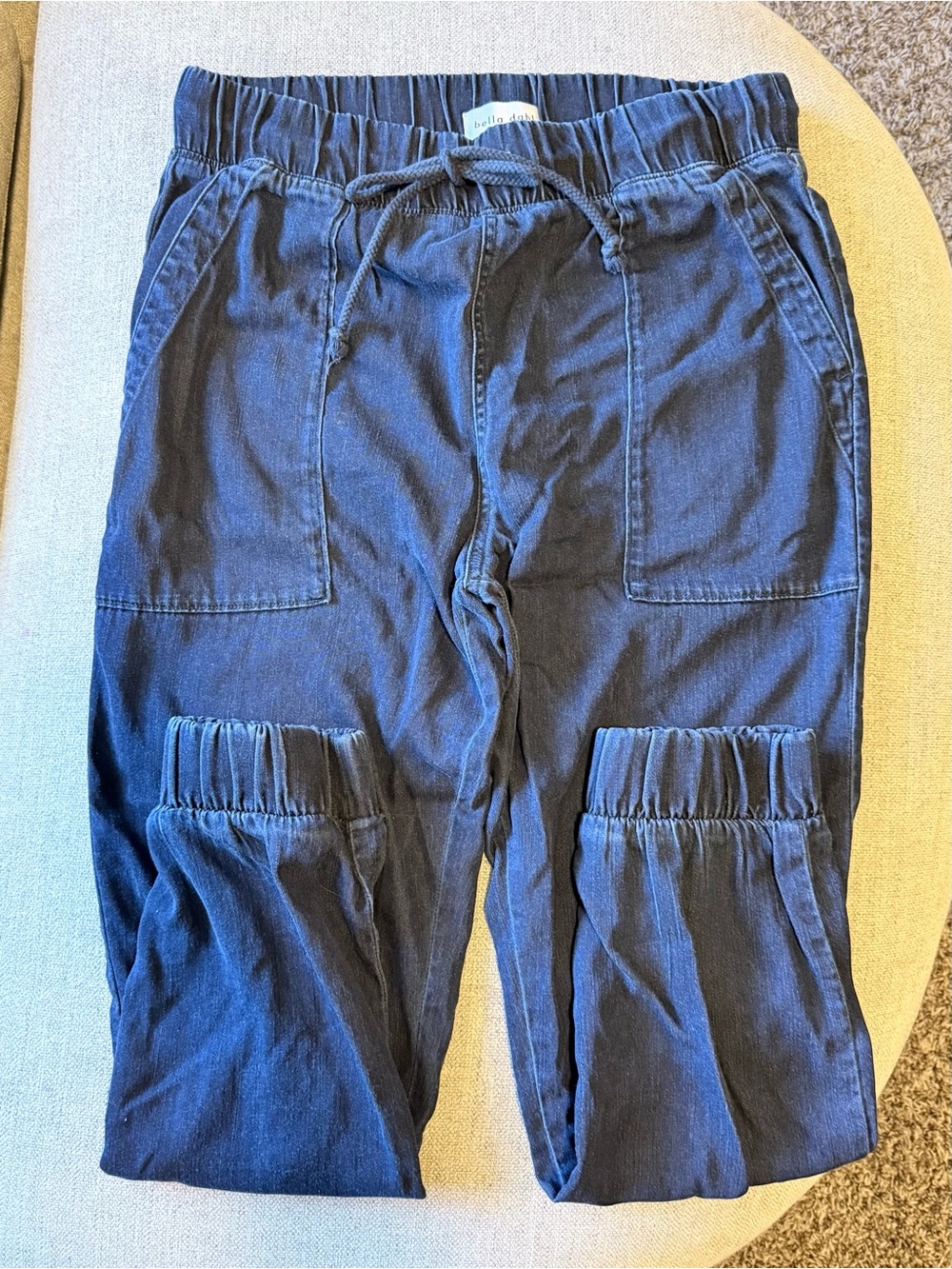 Bella Dahl Denim Drawstring Jogger Pants
